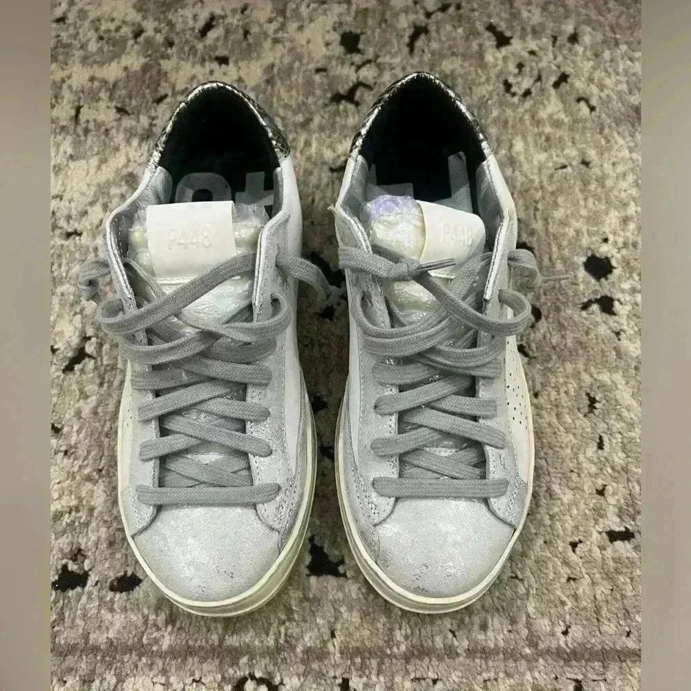 P448 John White / Wasabi Sneakers - Picture 2 of 10